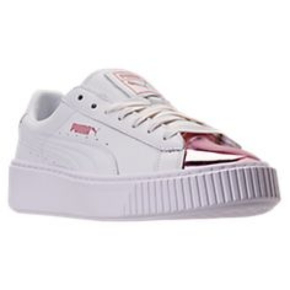 puma basket platform cream